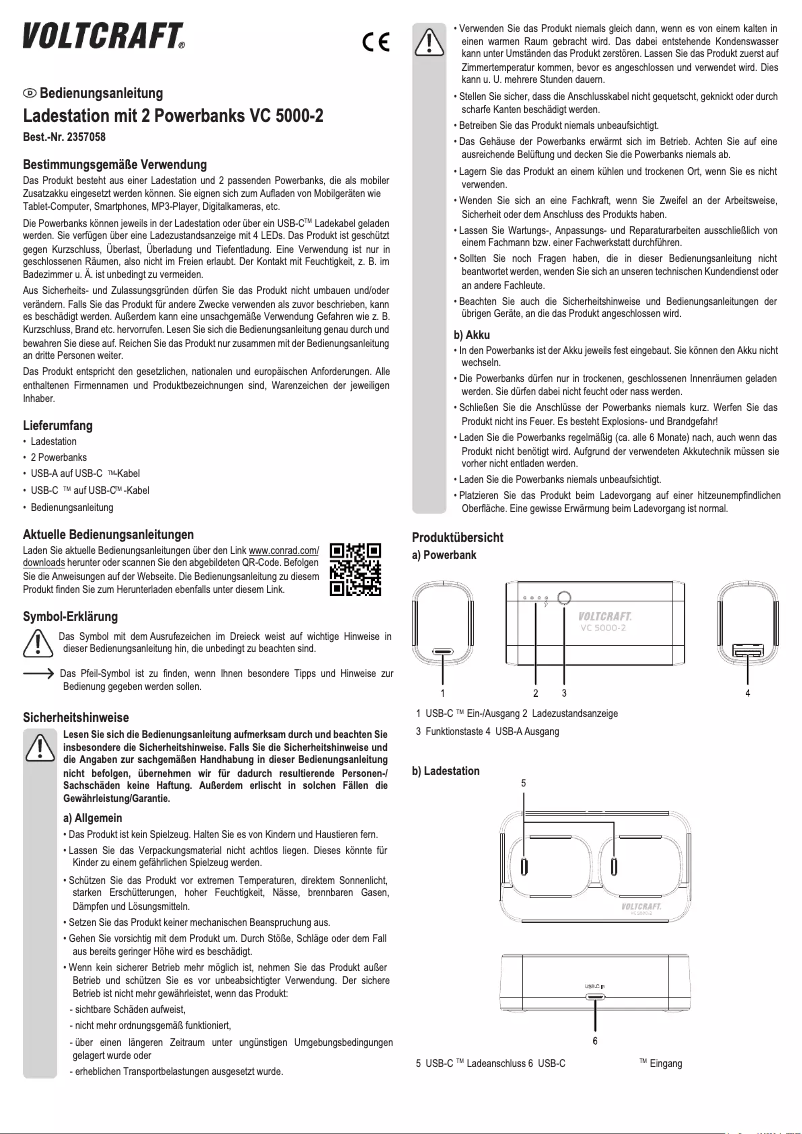 First page image of the manual for VC 5000-2