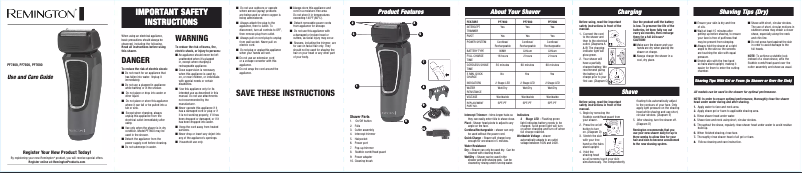Page 1 of the manual User Manual Remington PF7500C