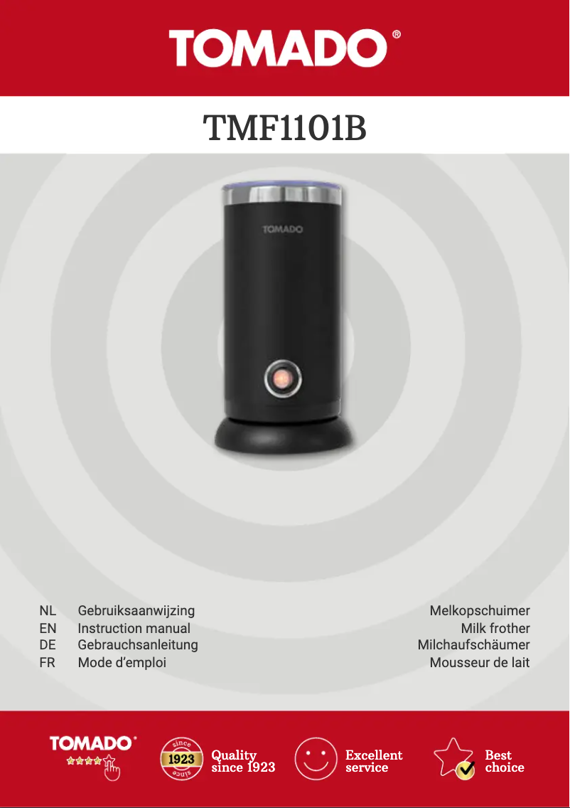 Image de la première page du manuel de l'appareil TMF1101B