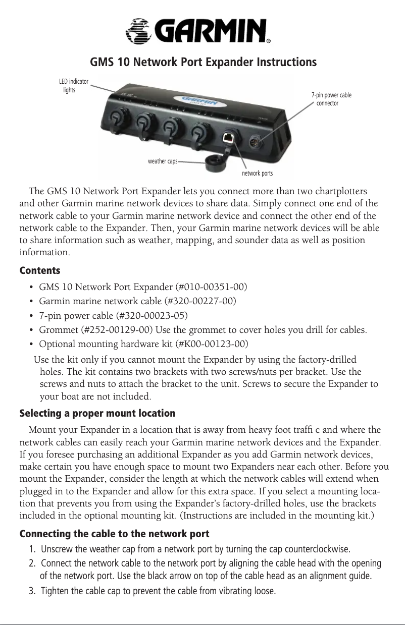 First page image of the manual for GMS 10