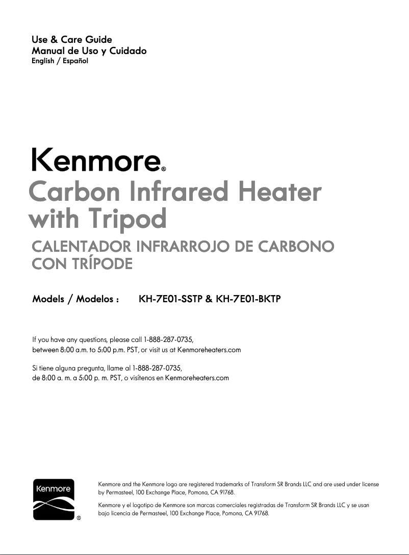 Page 1 of the manual User Manual Kenmore KH-7E01-SSTP