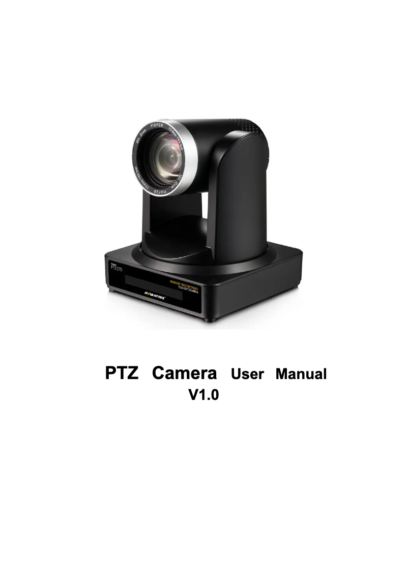 First page image of the manual for PTZ2870