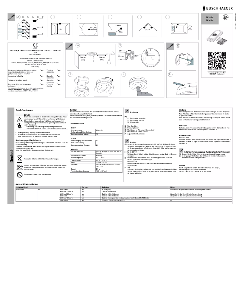 First page image of the manual for 6834-84