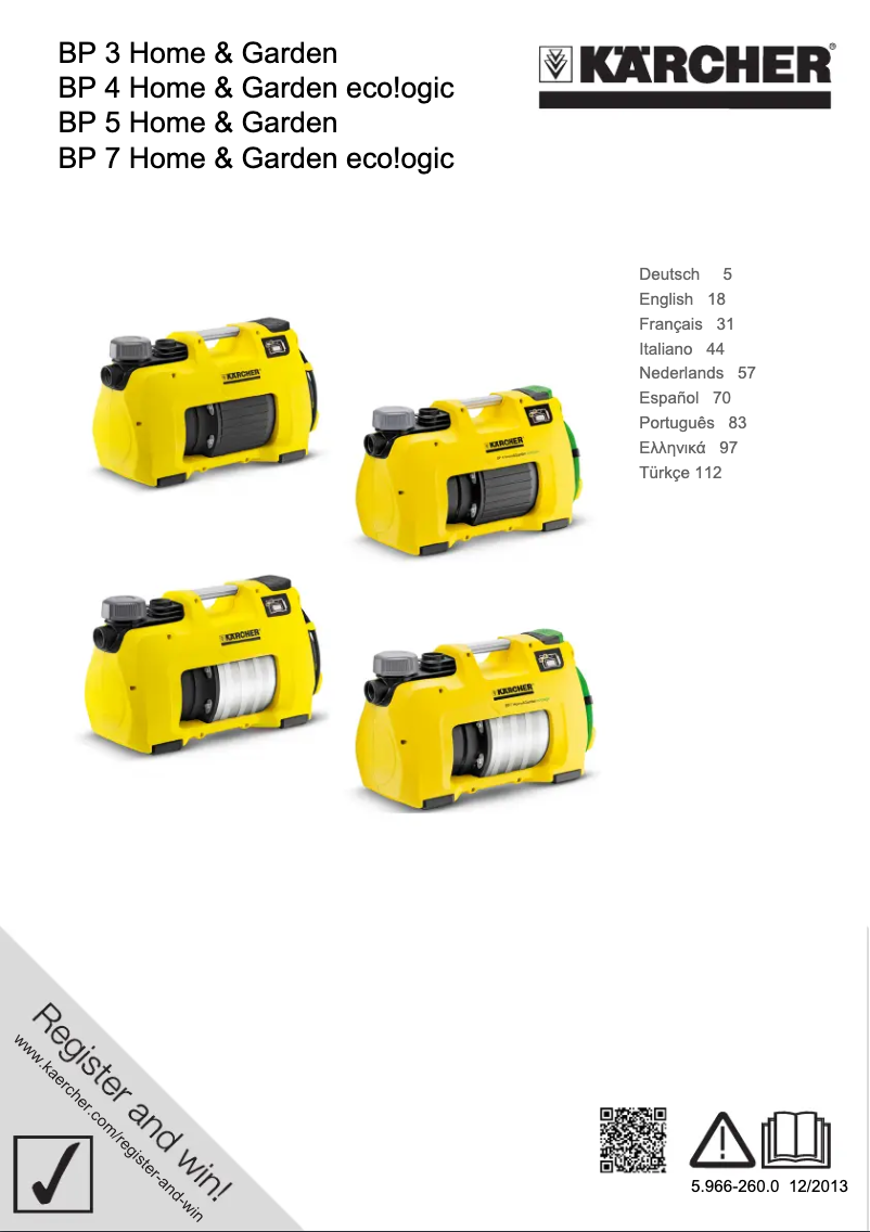 First page image of the manual for BP 4