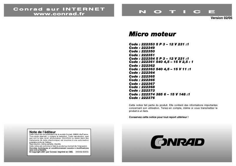 First page image of the manual for 919D1481