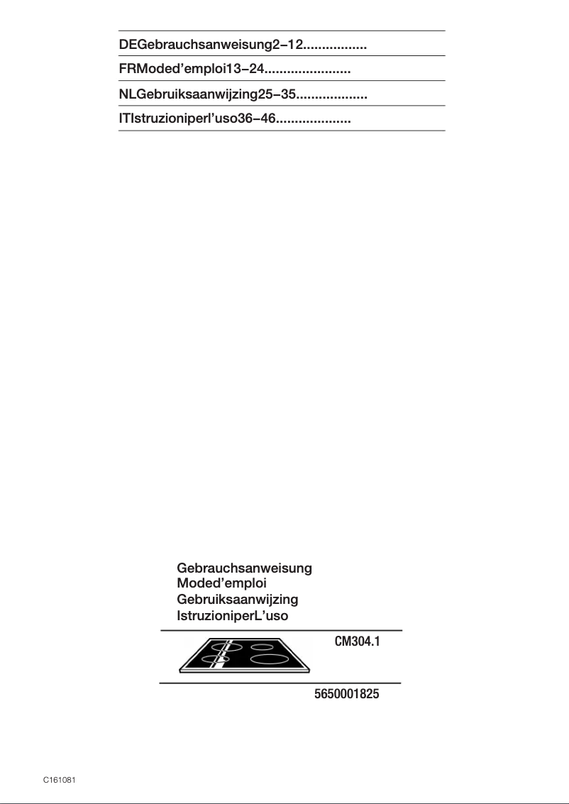 First page image of the manual for CM30441