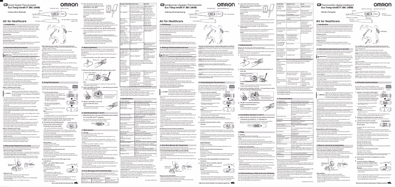 First page image of the manual for Eco Temp Intelli IT