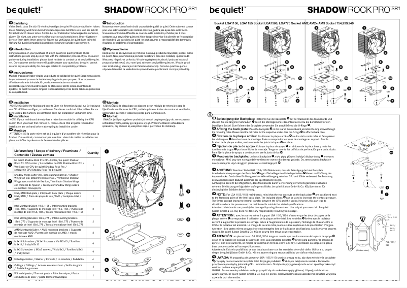 Image de la première page du manuel de l'appareil Shadow Rock Pro SR1