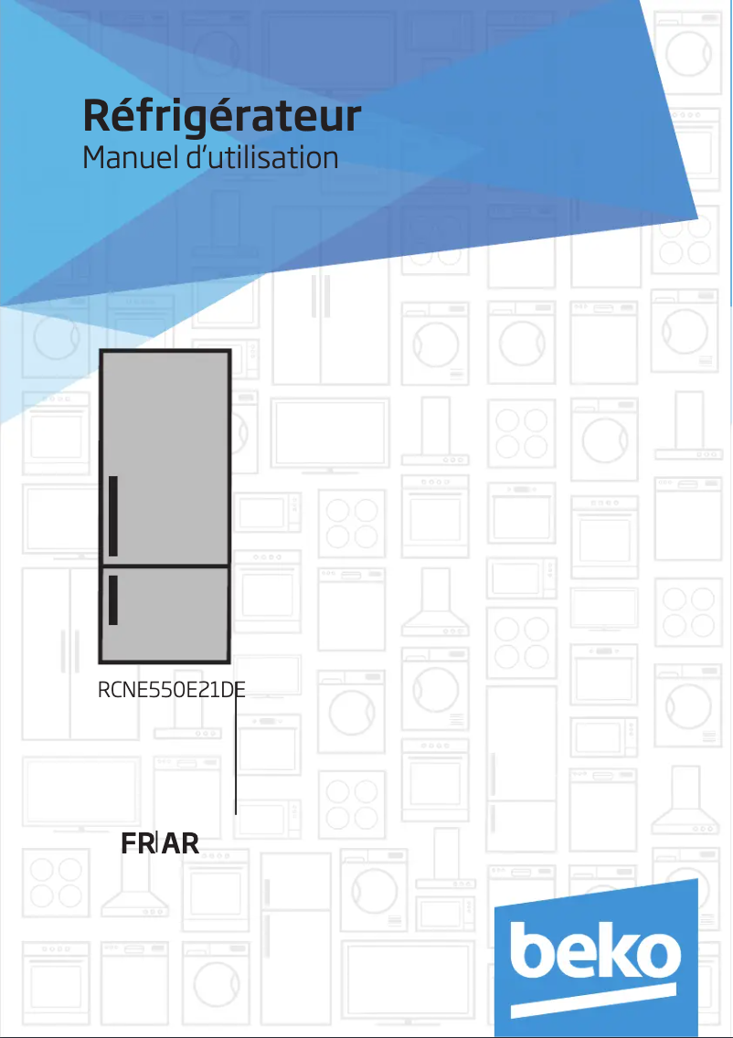 First page image of the manual for RCNE550E21DE