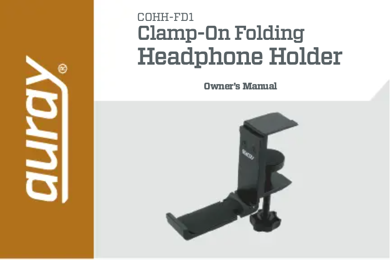 First page image of the manual for COHH-FD1