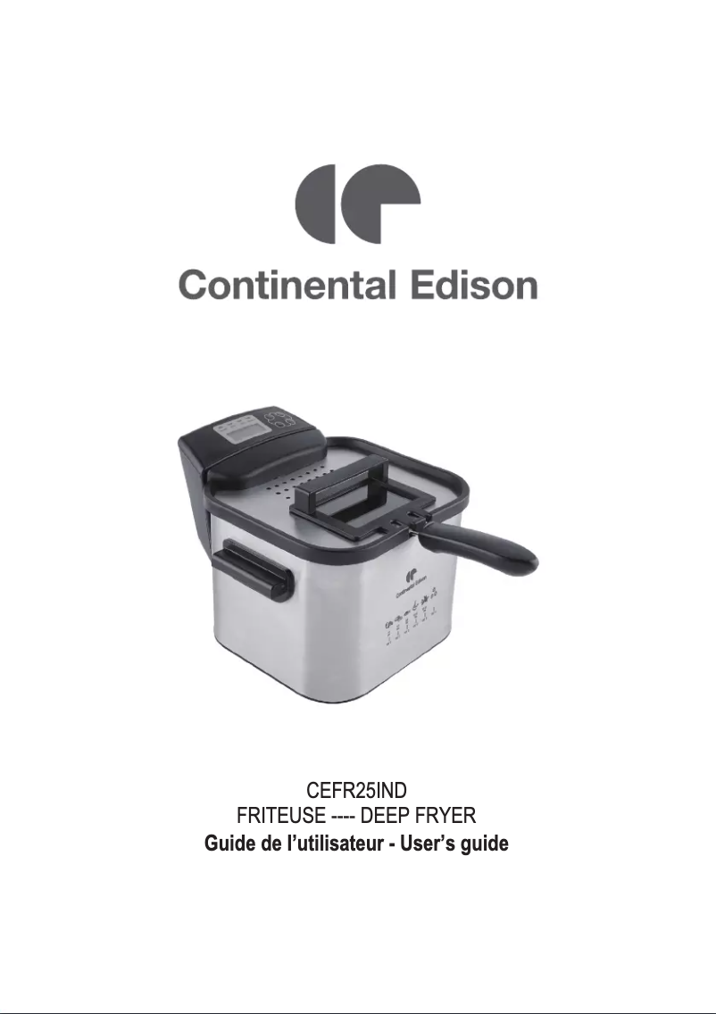 Image de la première page du manuel de l'appareil CEFR25IND