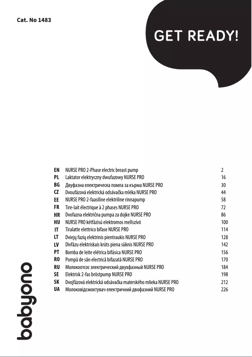 First page image of the manual for 1483