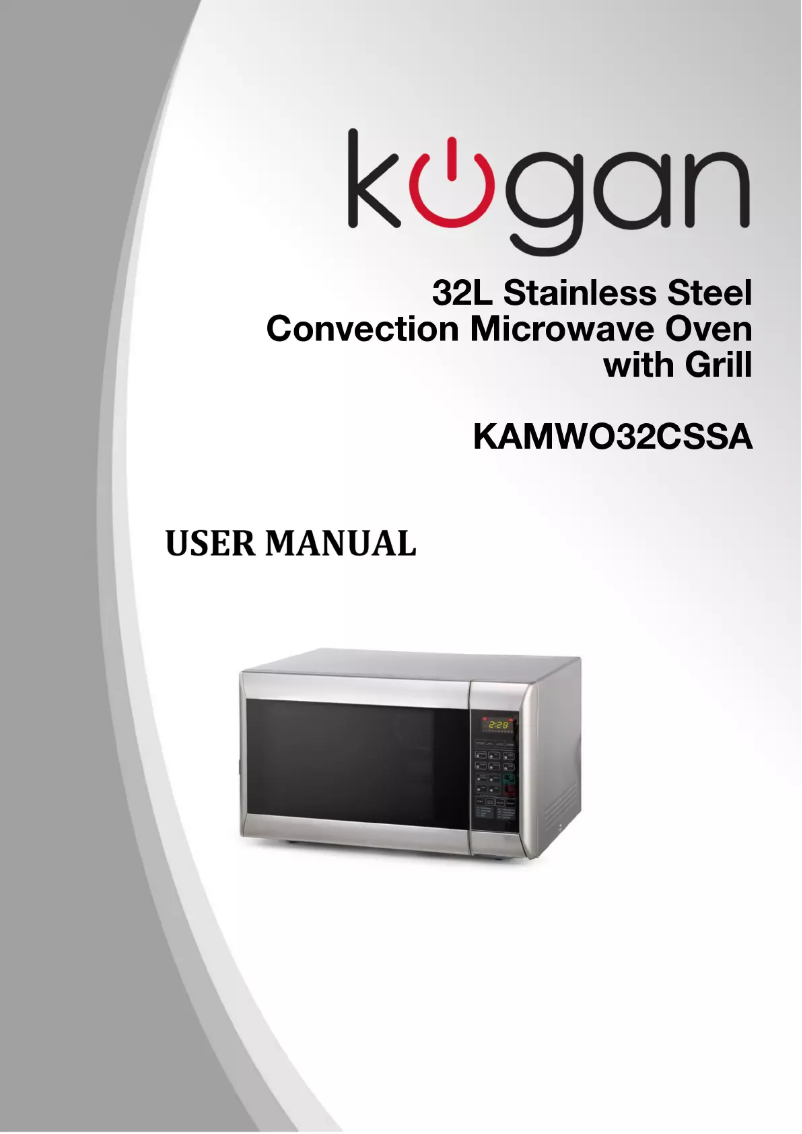 First page image of the manual for KAMWO32CSSA