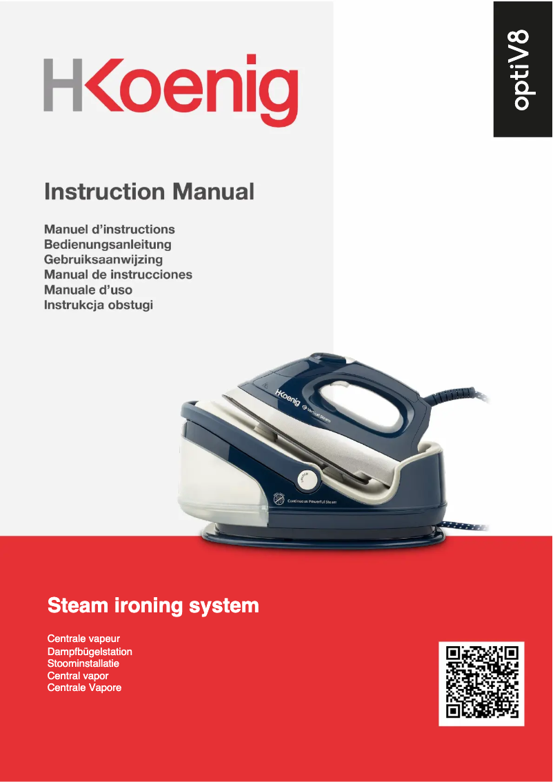 First page image of the manual for OptiV8