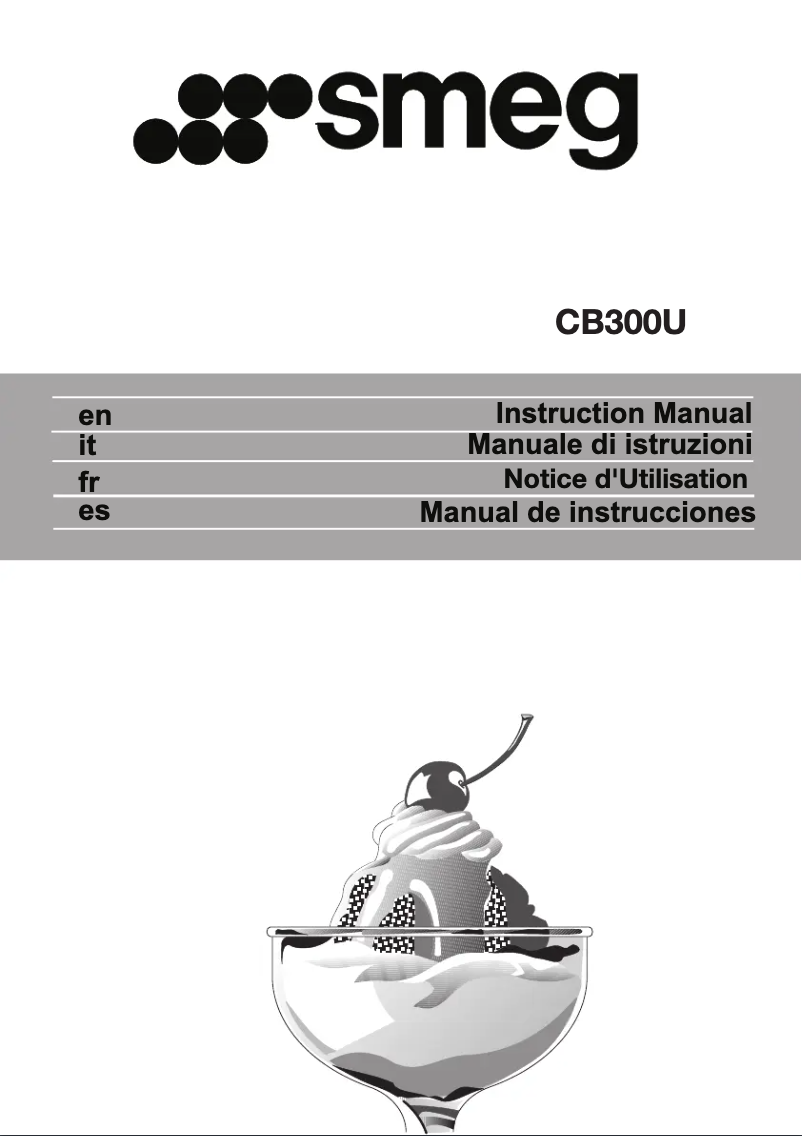 Page 1 of the manual User Manual Smeg CB300U
