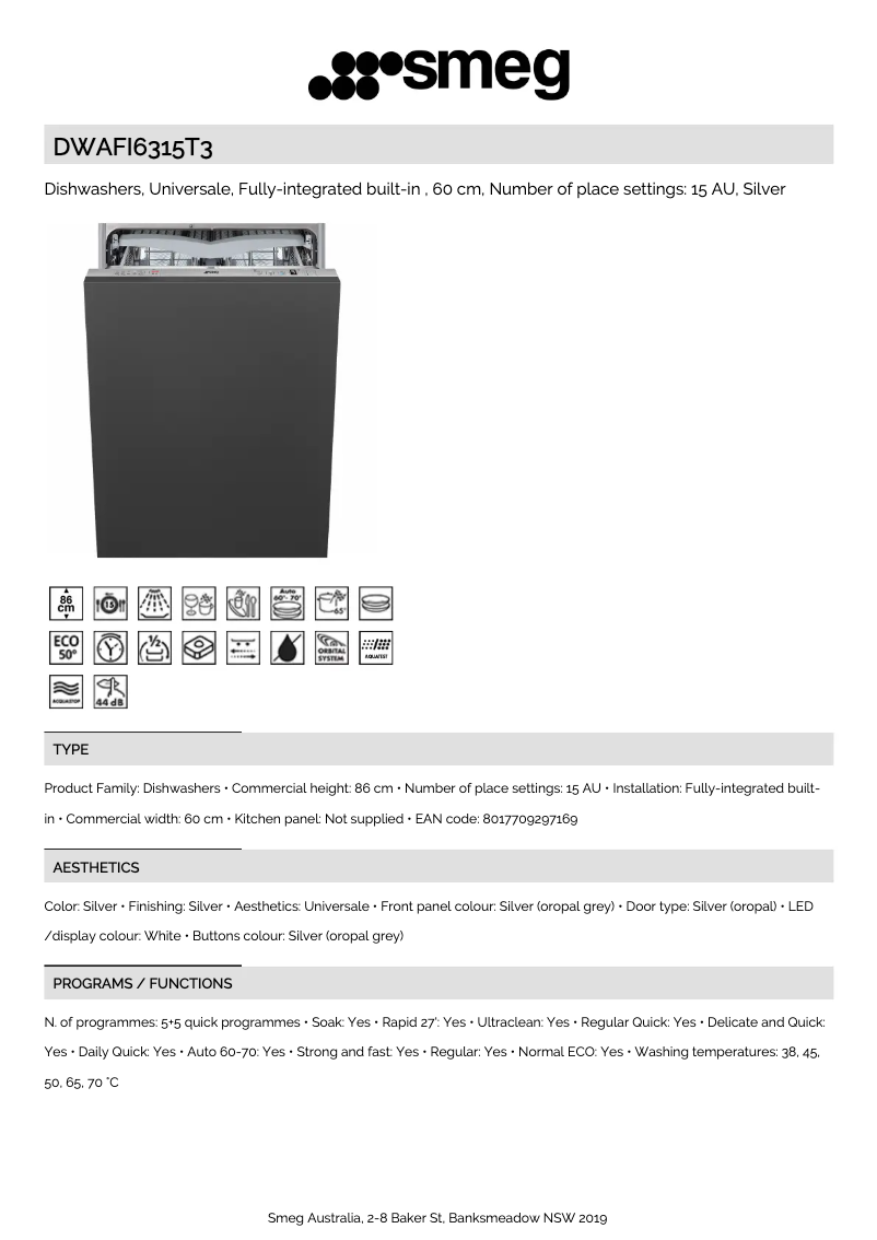 First page image of the manual for DWAFI6315T3