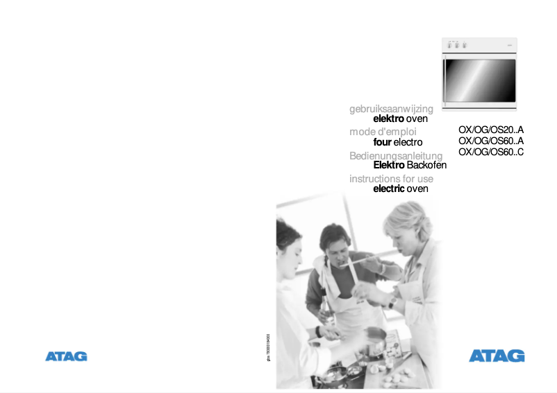 Page 1 de la notice Manuel utilisateur Atag OG2011AR01GB