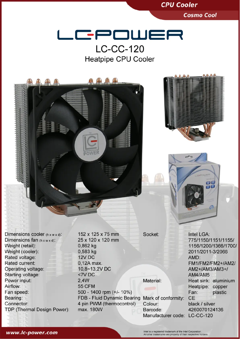 Page 1 of the manual User Manual LC-Power LC-CC-120