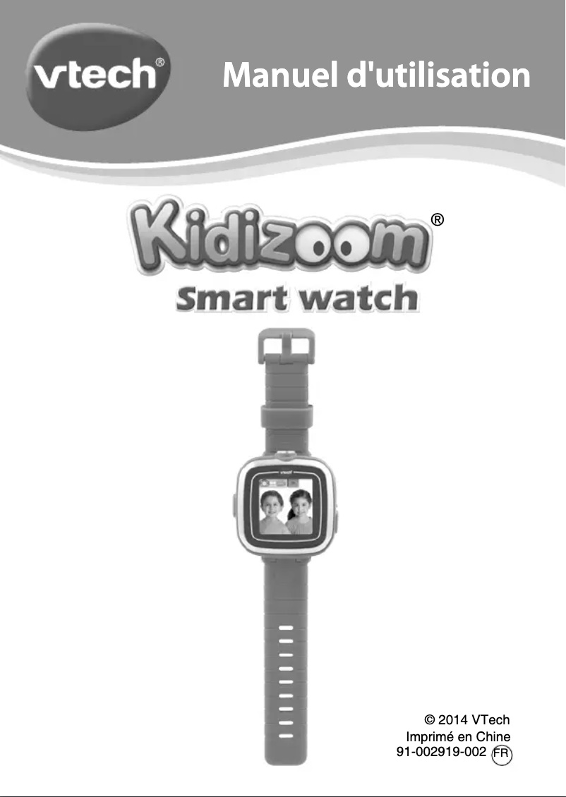 First page image of the manual for Kidizoom Smartwatch