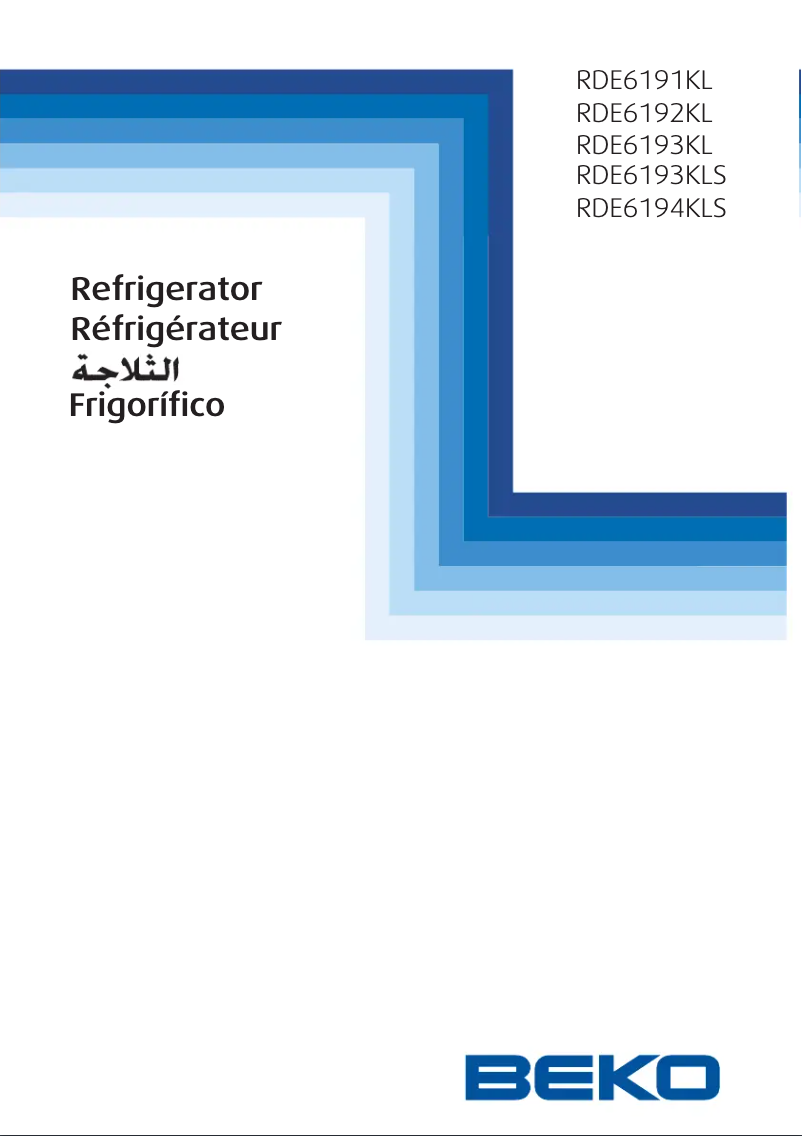 Page 1 of the manual User Manual Beko RDE 6193 KLS