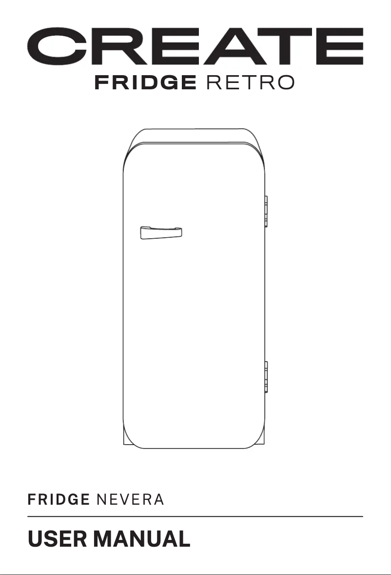 First page image of the manual for RETRO FRIDGE 281L