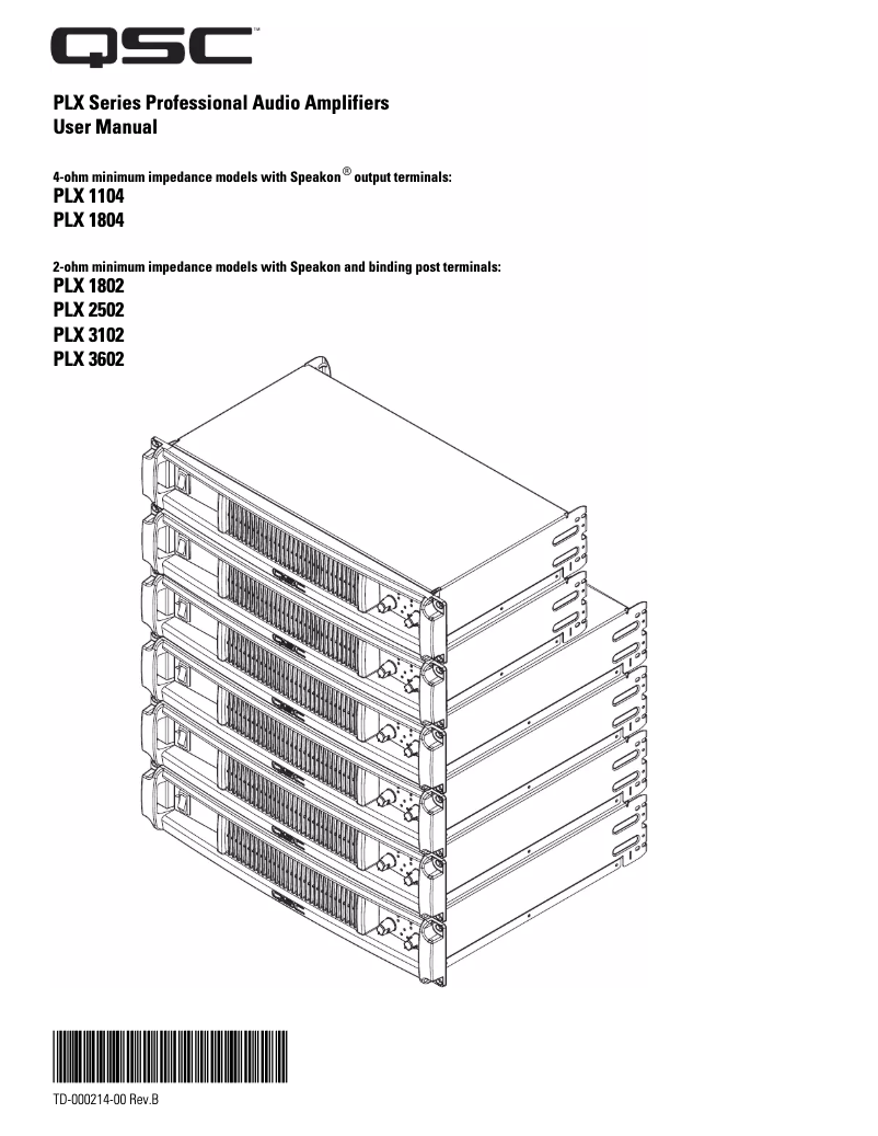First page image of the manual for PLX3602