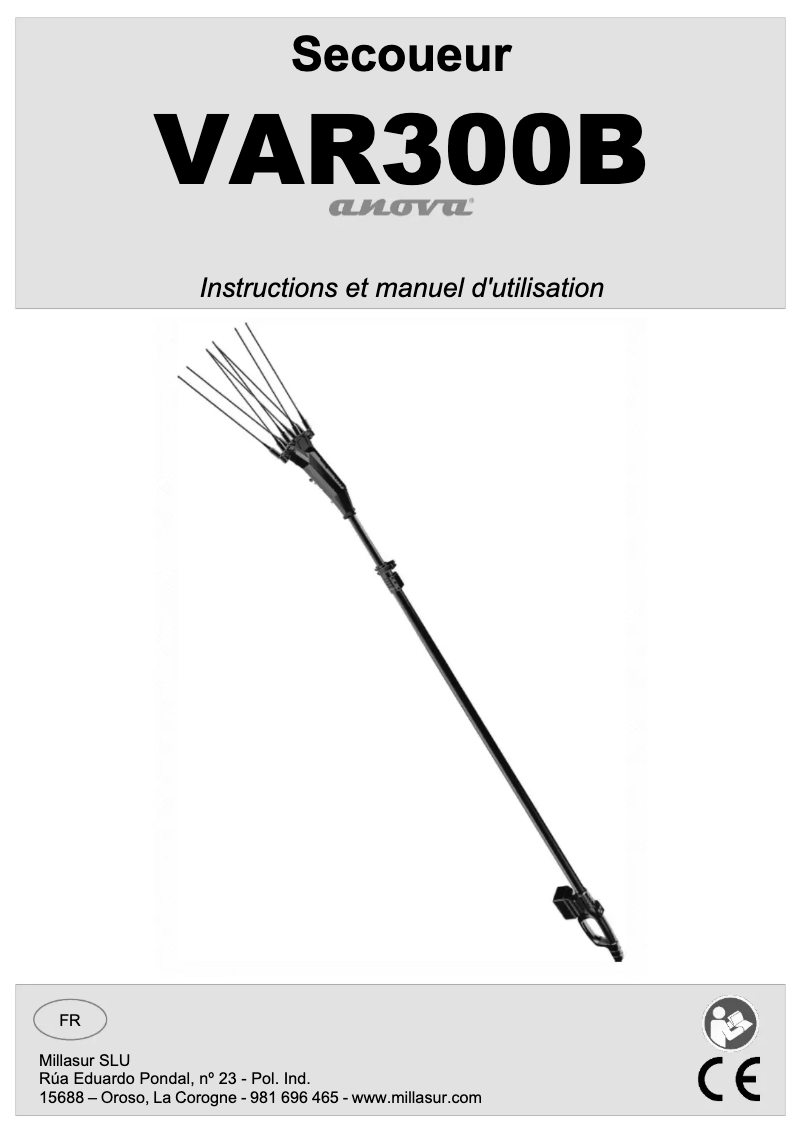 First page image of the manual for VAR300B