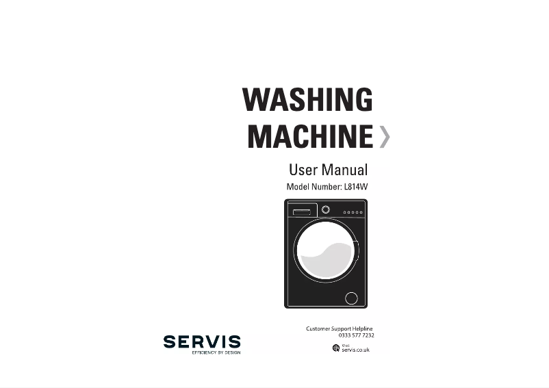 Page 1 of the manual User Manual Servis L814W