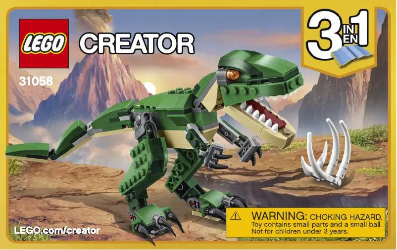 First page image of the manual for Creator 31058