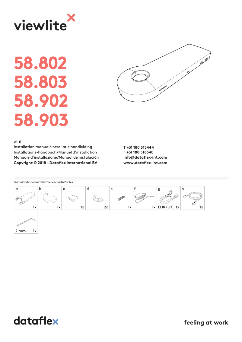First page image of the manual for Viewlite 58.803