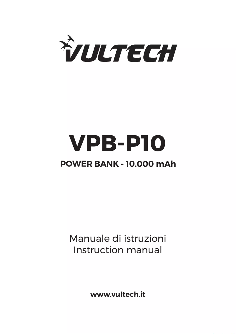 Page 1 of the manual User Manual Vultech VPB-P10