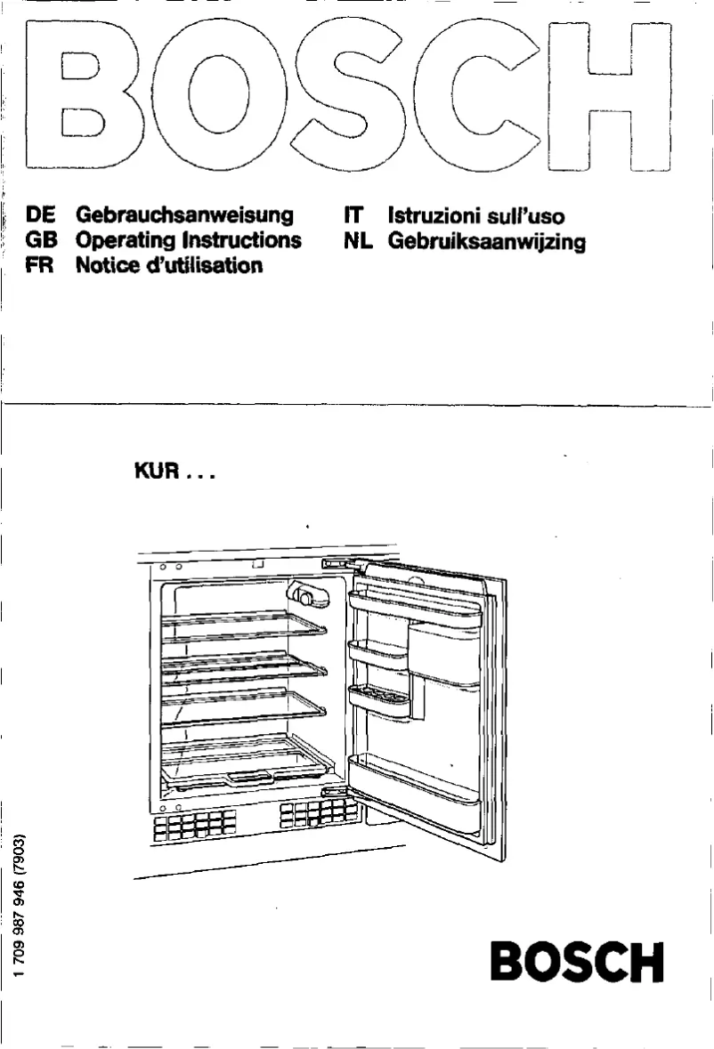 Page 1 of the manual User Manual Bosch KUR1505