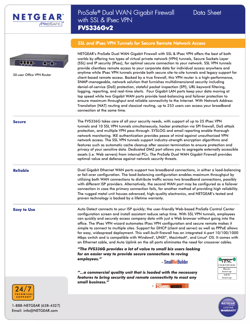 First page image of the manual for FVS336Gv2