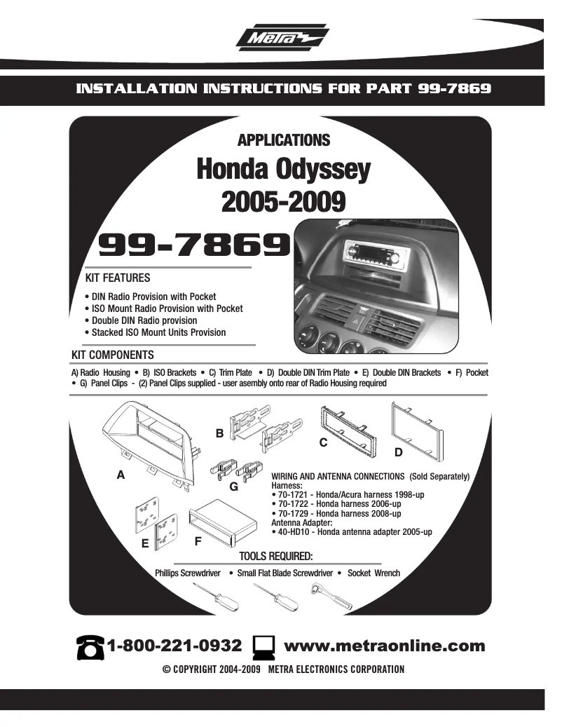 Image de la première page du manuel de l'appareil 99-7869