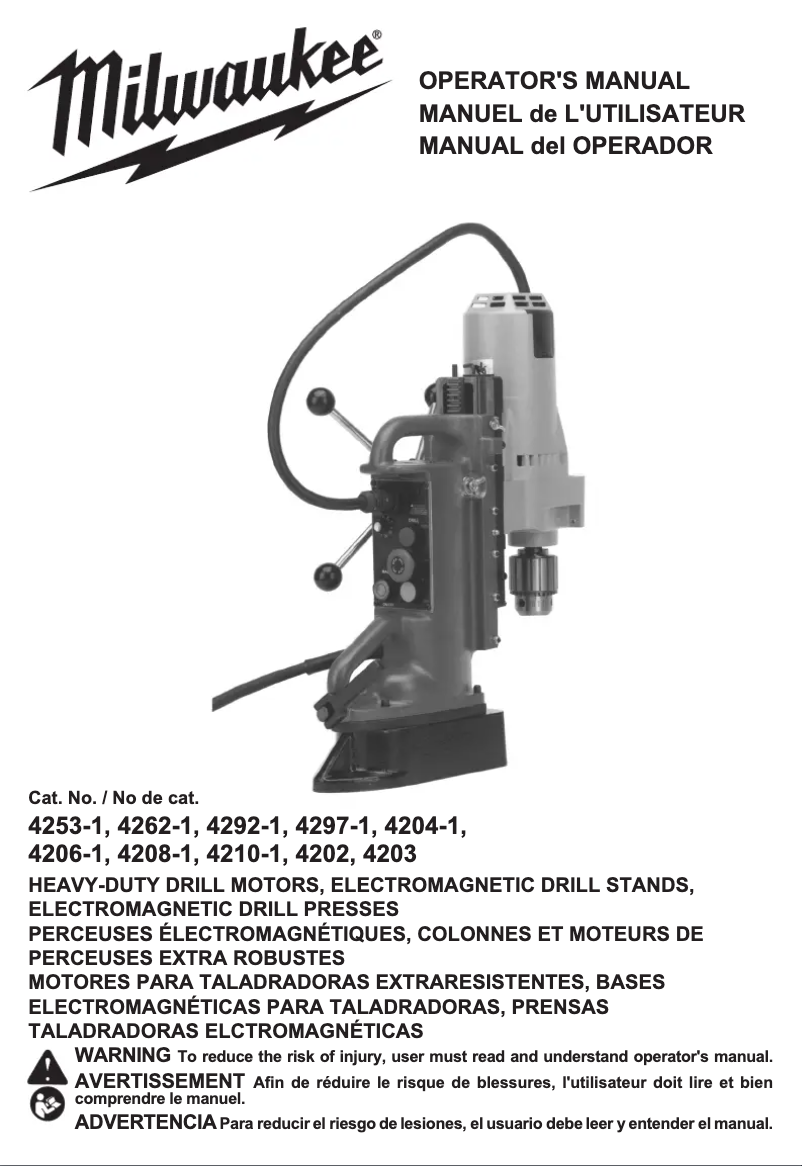 First page image of the manual for 4203