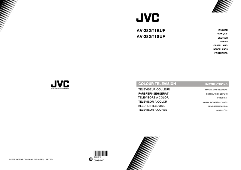Page 1 of the manual User Manual JVC AV28GT1BUF
