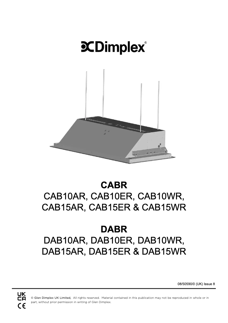 First page image of the manual for DAB10WR