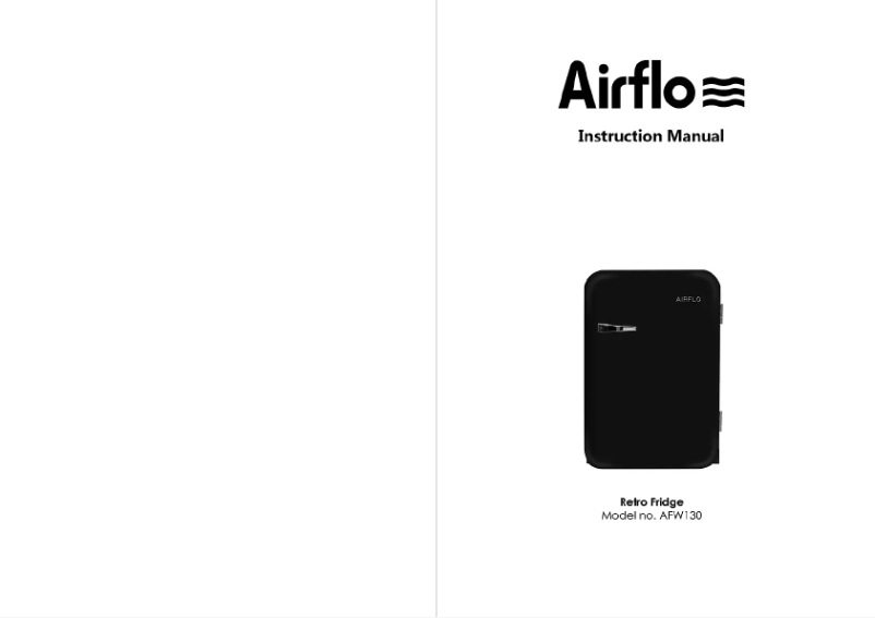 Page 1 of the manual User Manual Airflo AFF130