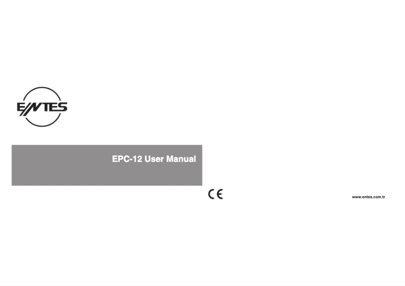 First page image of the manual for EPC-12