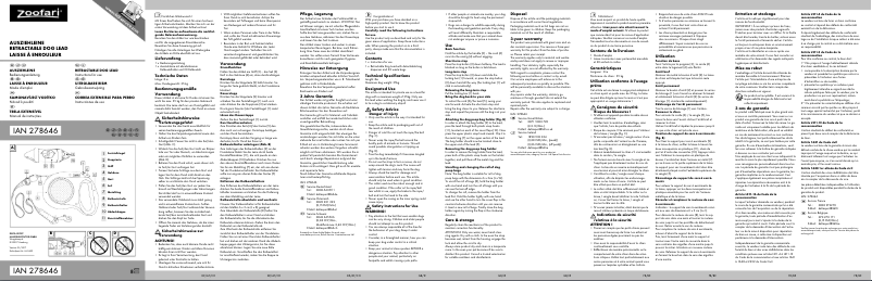 First page image of the manual for IAN 278646