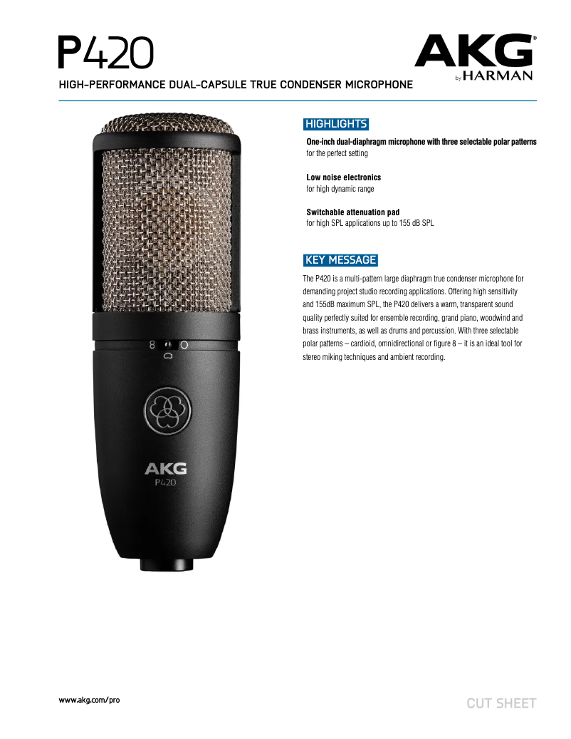 First page image of the manual for P420