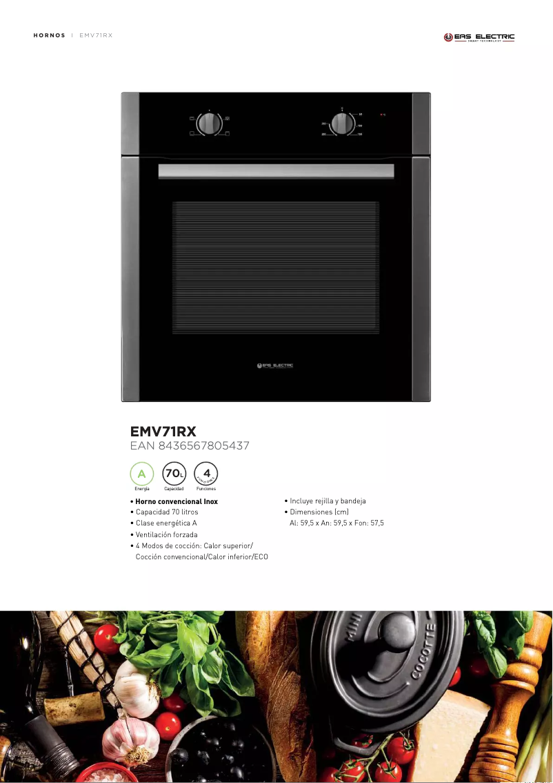 First page image of the manual for EMV71RX