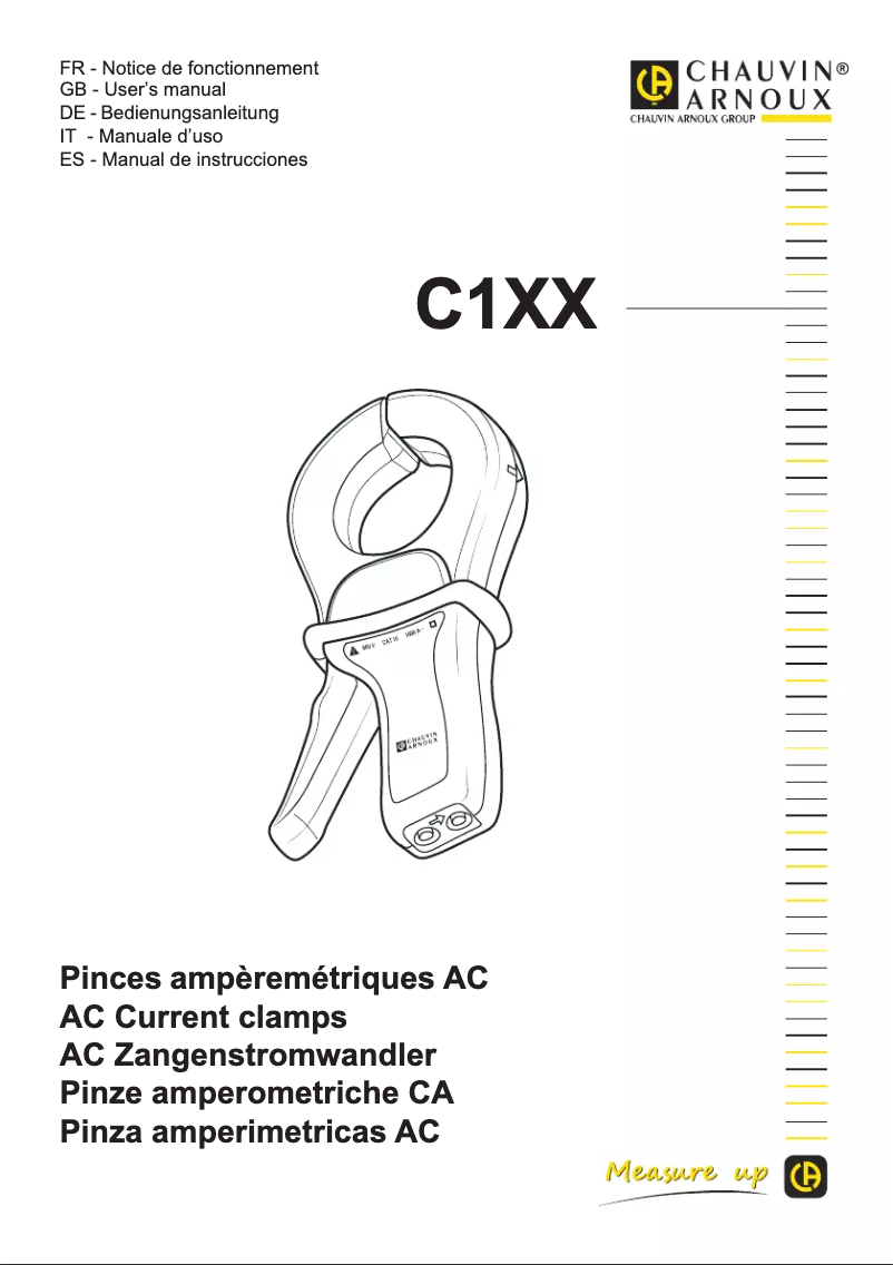 First page image of the manual for C100