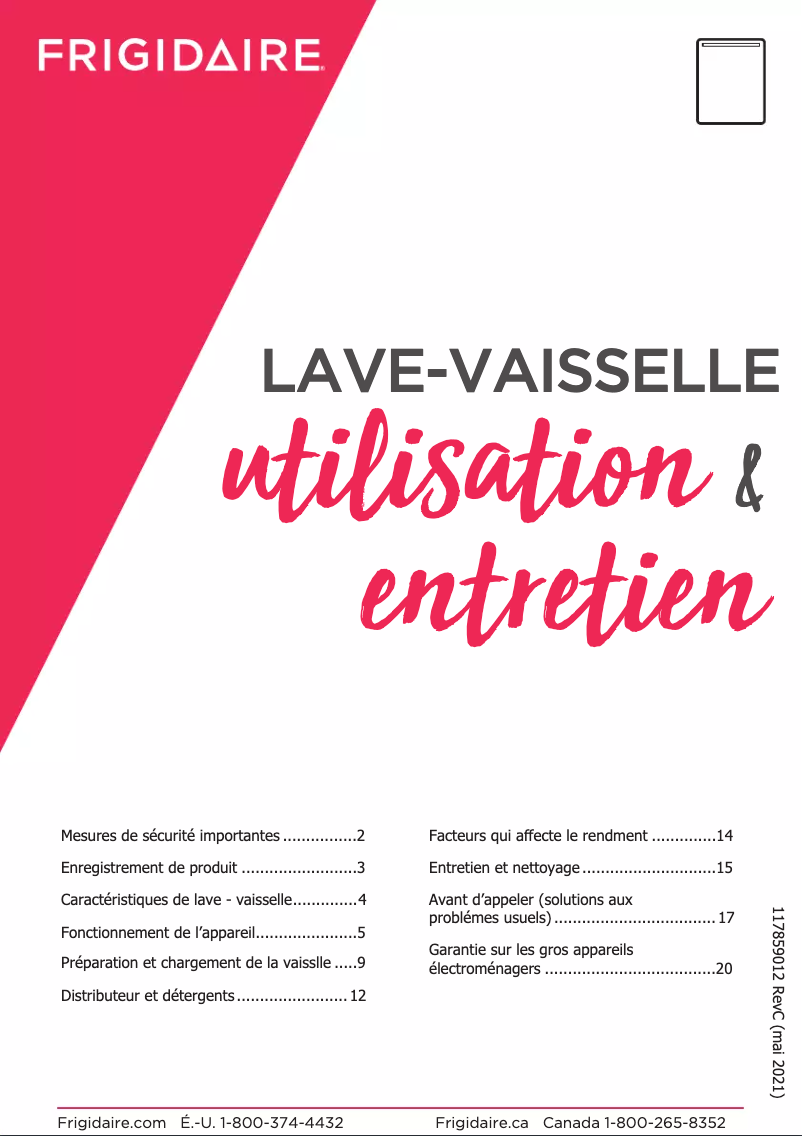 First page image of the manual for FDSH4501AS