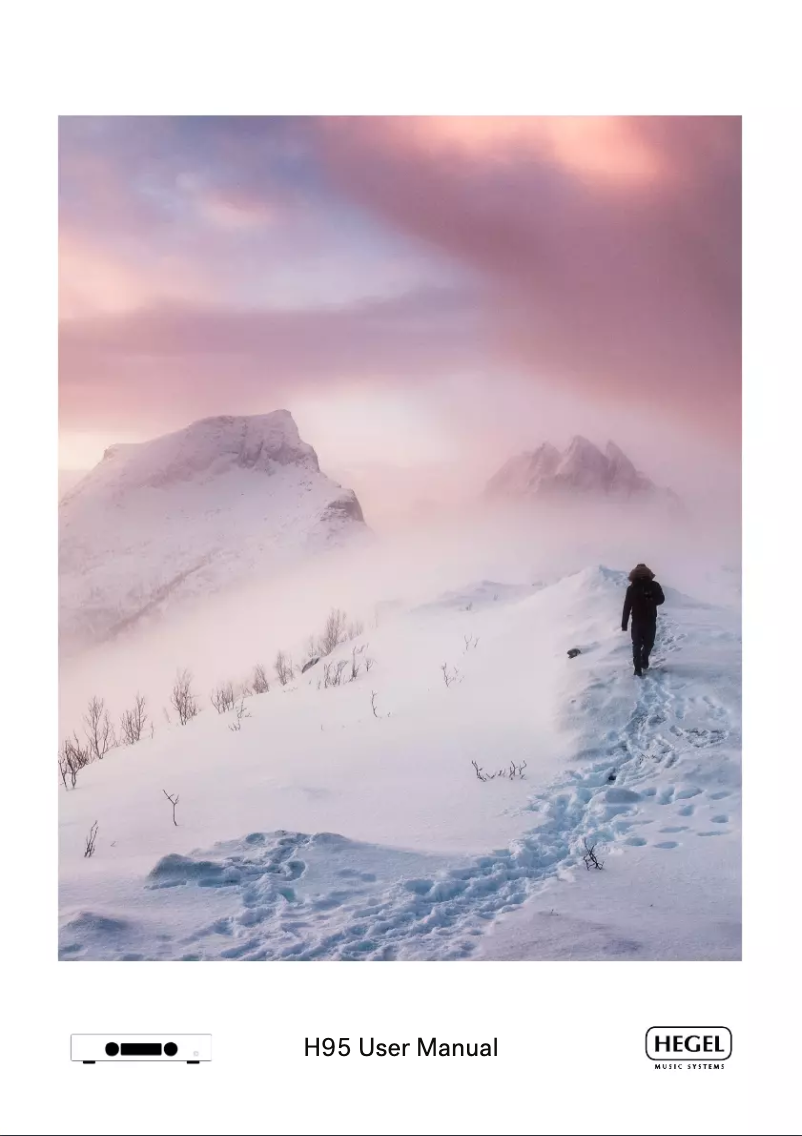 Page 1 of the manual User Manual Hegel H95