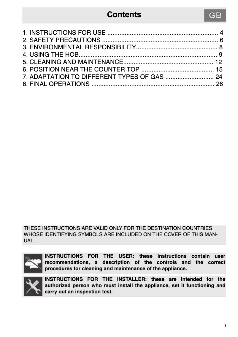 First page image of the manual for PGA75F-4