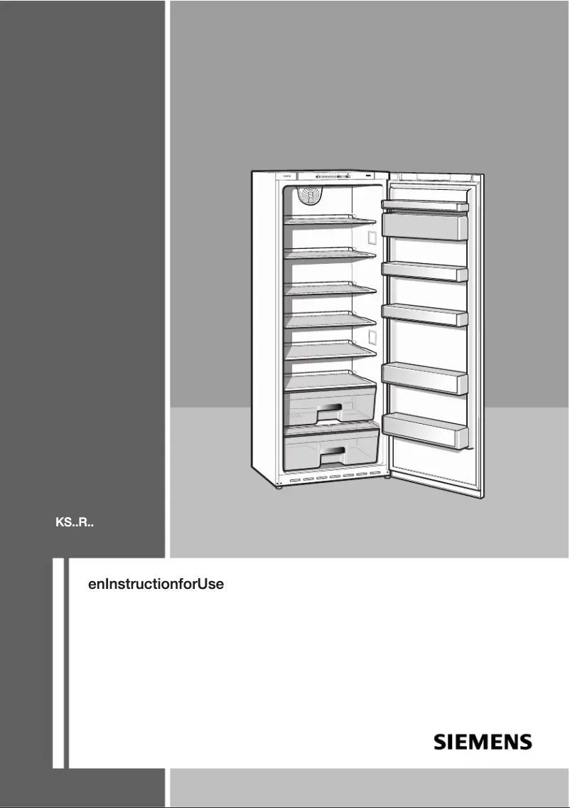 Page 1 of the manual User Manual Siemens KS38RV74EU