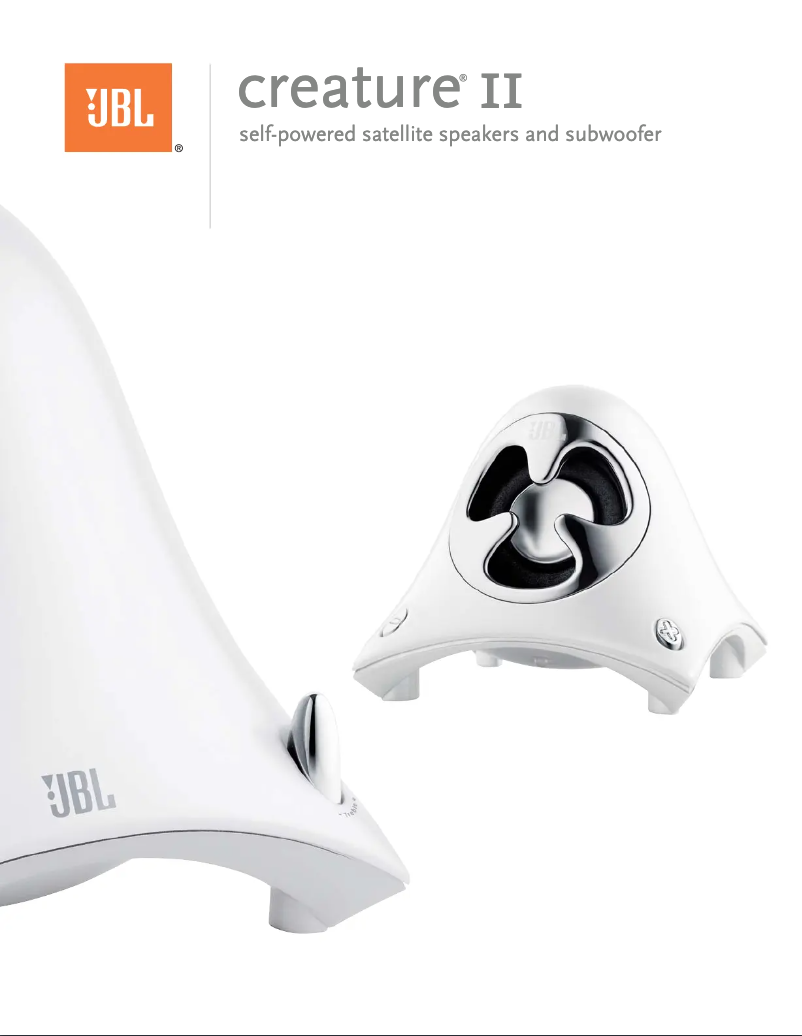 Page 1 of the manual User Manual JBL CREATURE II