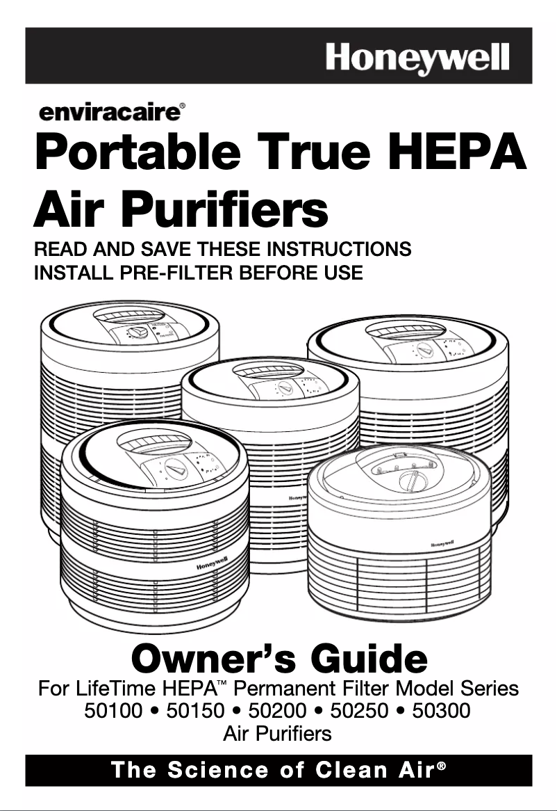 Page 1 of the manual User Manual Honeywell 50250