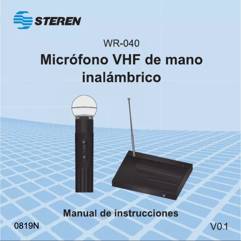 Page 1 of the manual User Manual Steren WR-040